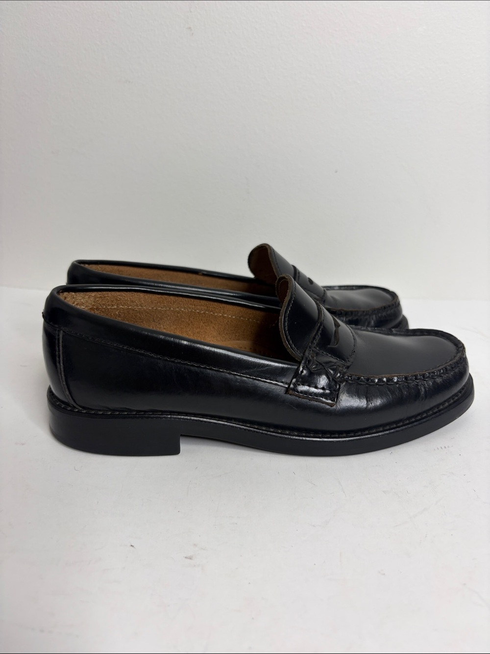 GH Bass Weejuns Womens 6 Black Leather Penny Loafer Retro 80s 90s Preppy